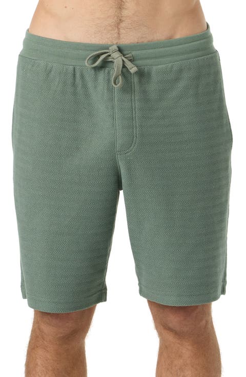 Bavaro Herringbone Drawstring Shorts