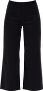Bayeas Seamed High Waist Raw Hem Crop Wide Leg Jeans