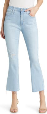 AG Farrah Raw Hem Crop Bootcut Jeans