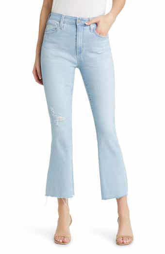 AG Farrah Raw Hem Crop Bootcut Jeans