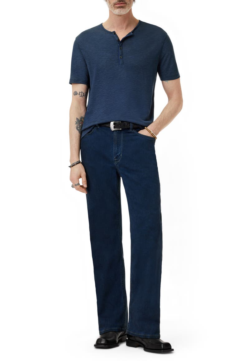 Biello Slim Fit Henley Top, Alternate, color, PACIFIC BLUE