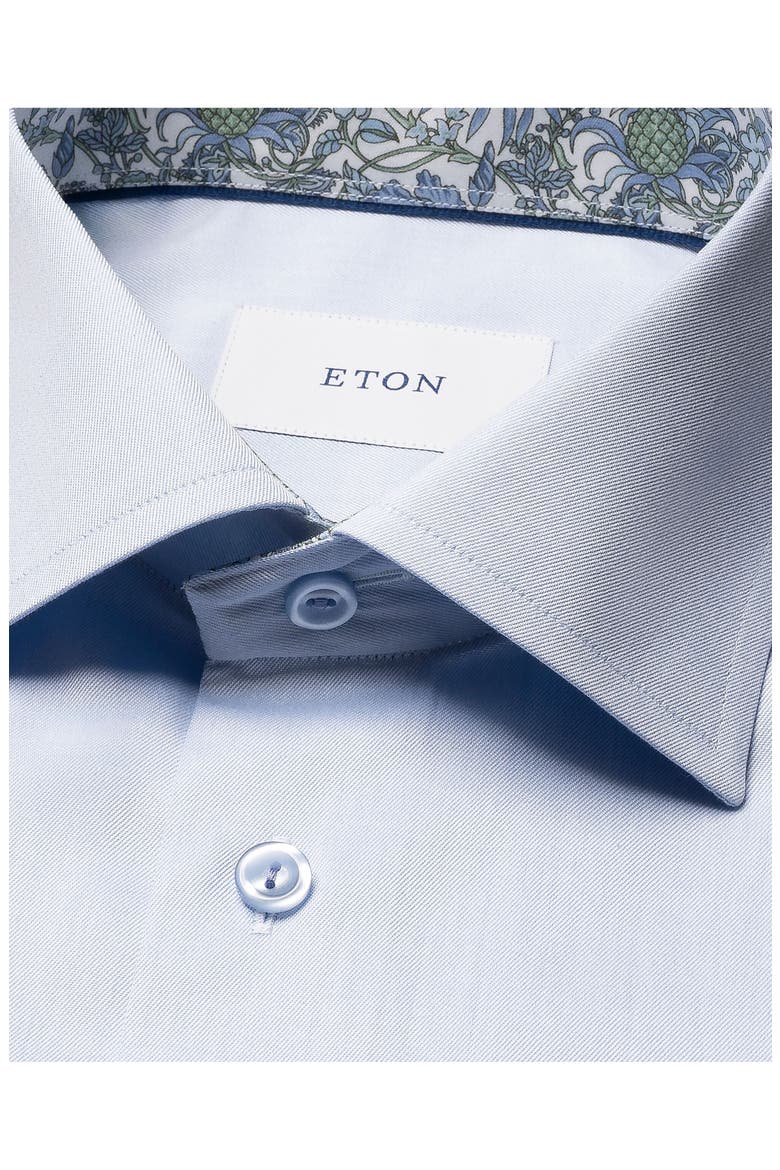 Slim Fit Twill Dress Shirt, Alternate, color, LIGHT BLUE