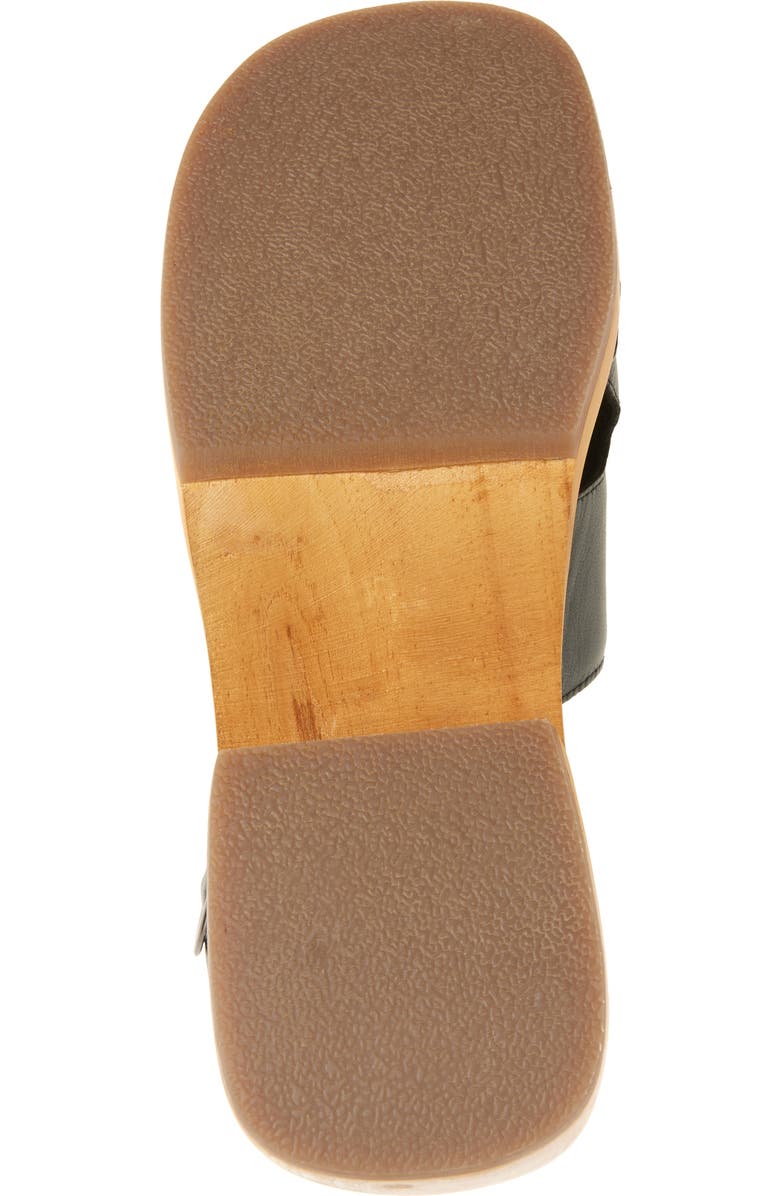 Free People Carson Leather Sandal, Alternate, color, Black Leather