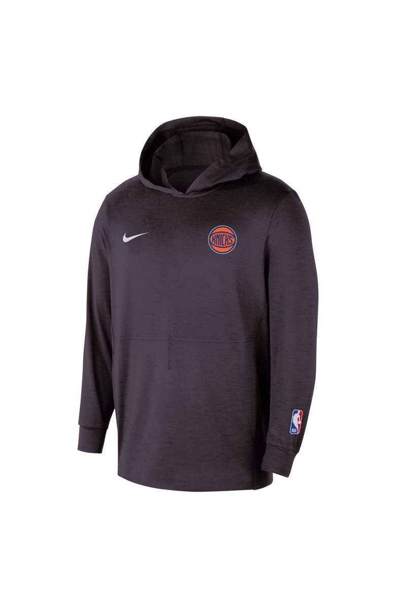 Nike Men's Nike  Black New York Knicks Authentic Practice Yoga Restore Pullover Hoodie, Alternate, color, Black