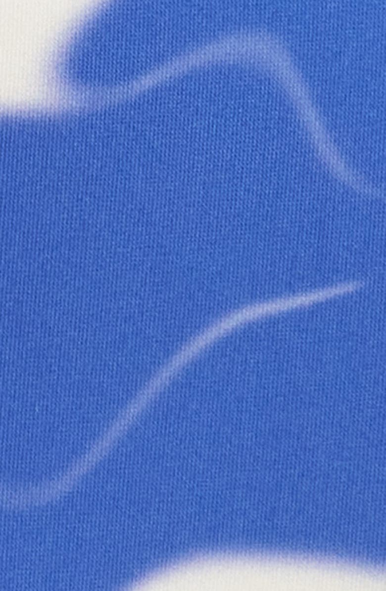 Nu Swim High Cut Bikini Bottoms, Alternate, color, Blue/ White Floral