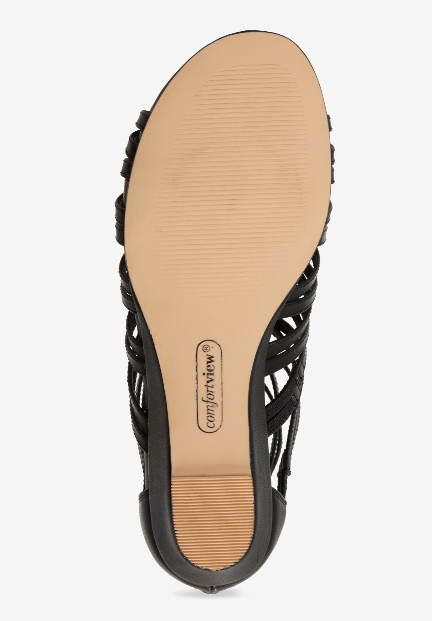 Comfortview The Helen Sandal, Alternate, color, Black
