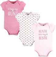Hudson Baby 3Pk Cotton Bodysuits