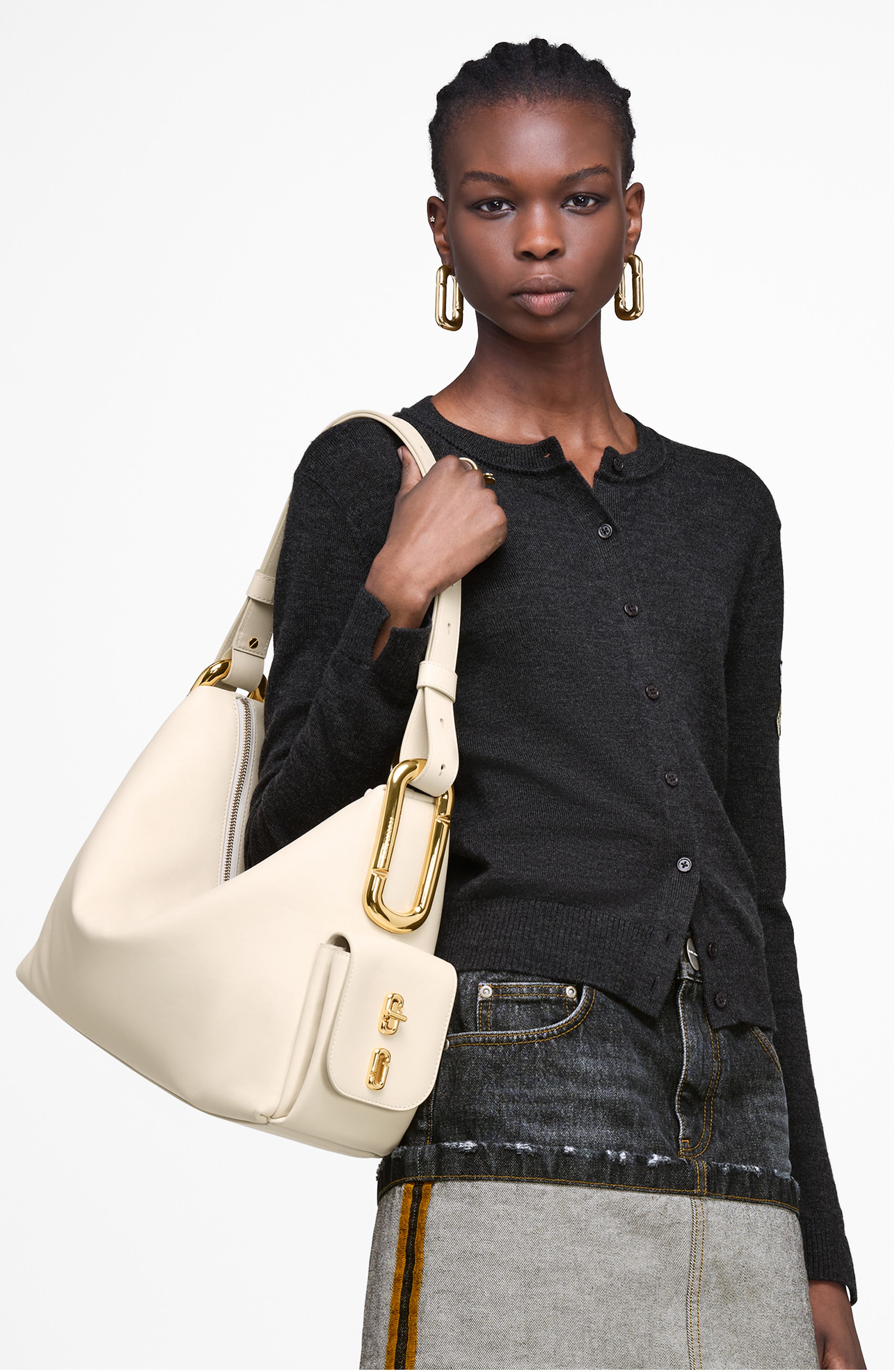 Large Scene Leather Shoulder Bag, Alternate, color, CLOUD WHITE
