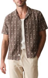 Marine Layer Dobby Resort Camp Shirt
