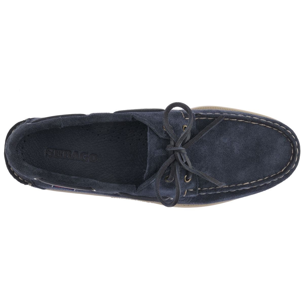 Sebago Portland Roughout Boat Shoes, Alternate, color, Blue Navy