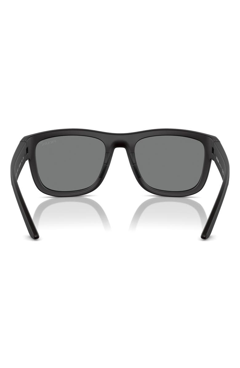 Prada Linea Rossa 56mm Pillow Sunglasses, Alternate, color, 