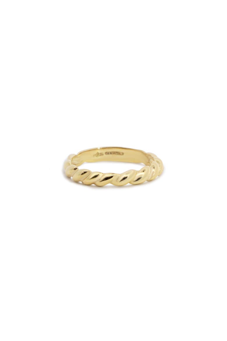 Thick Twisted Gold Band, Main, color, Yellow Gold