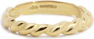 The Lovery Fine Jewelry Thick Twisted Gold Band
