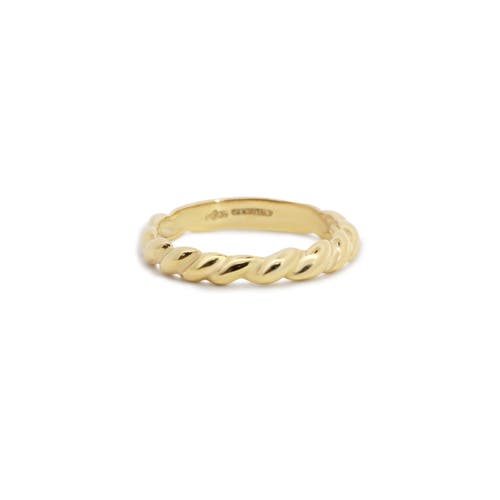 The Lovery Fine Jewelry Thick Twisted Gold Band in Yellow Gold at Nordstrom, Size 7