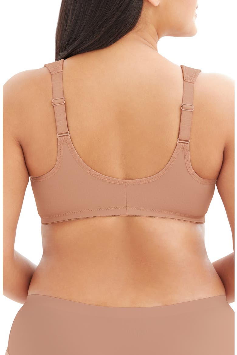 WonderWire® Front Close Underwire Bra, Alternate, color, BROWN
