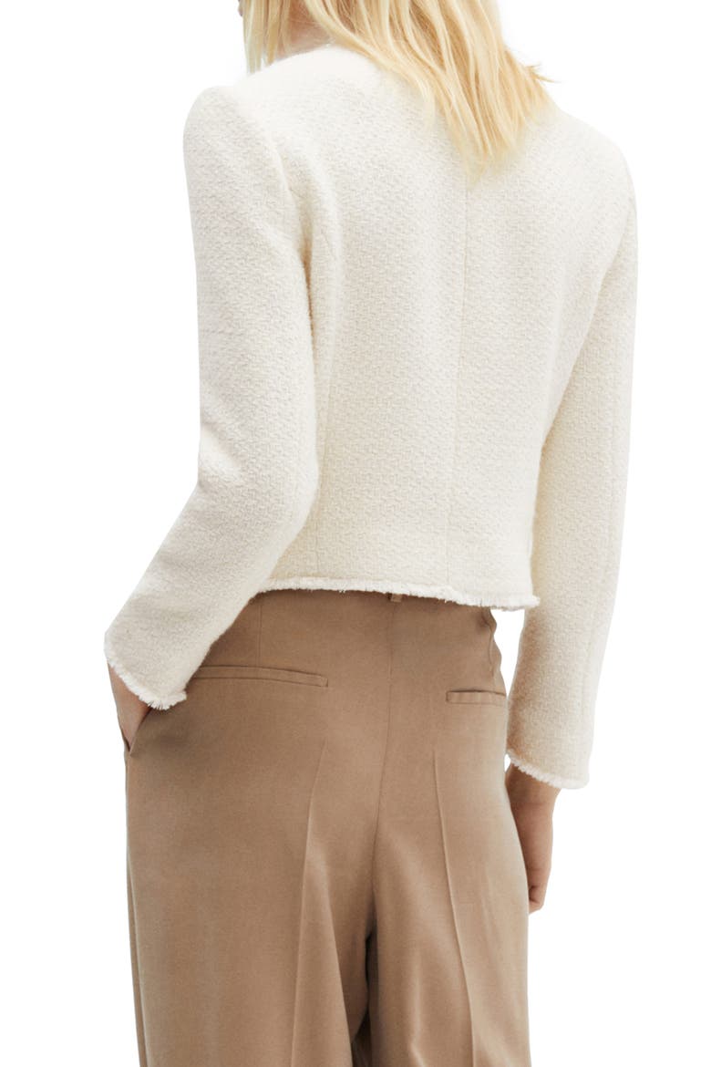 Pocket Tweed Jacket, Alternate, color, ECRU