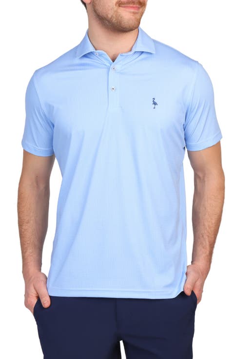 Mini Grid Performance Golf Polo