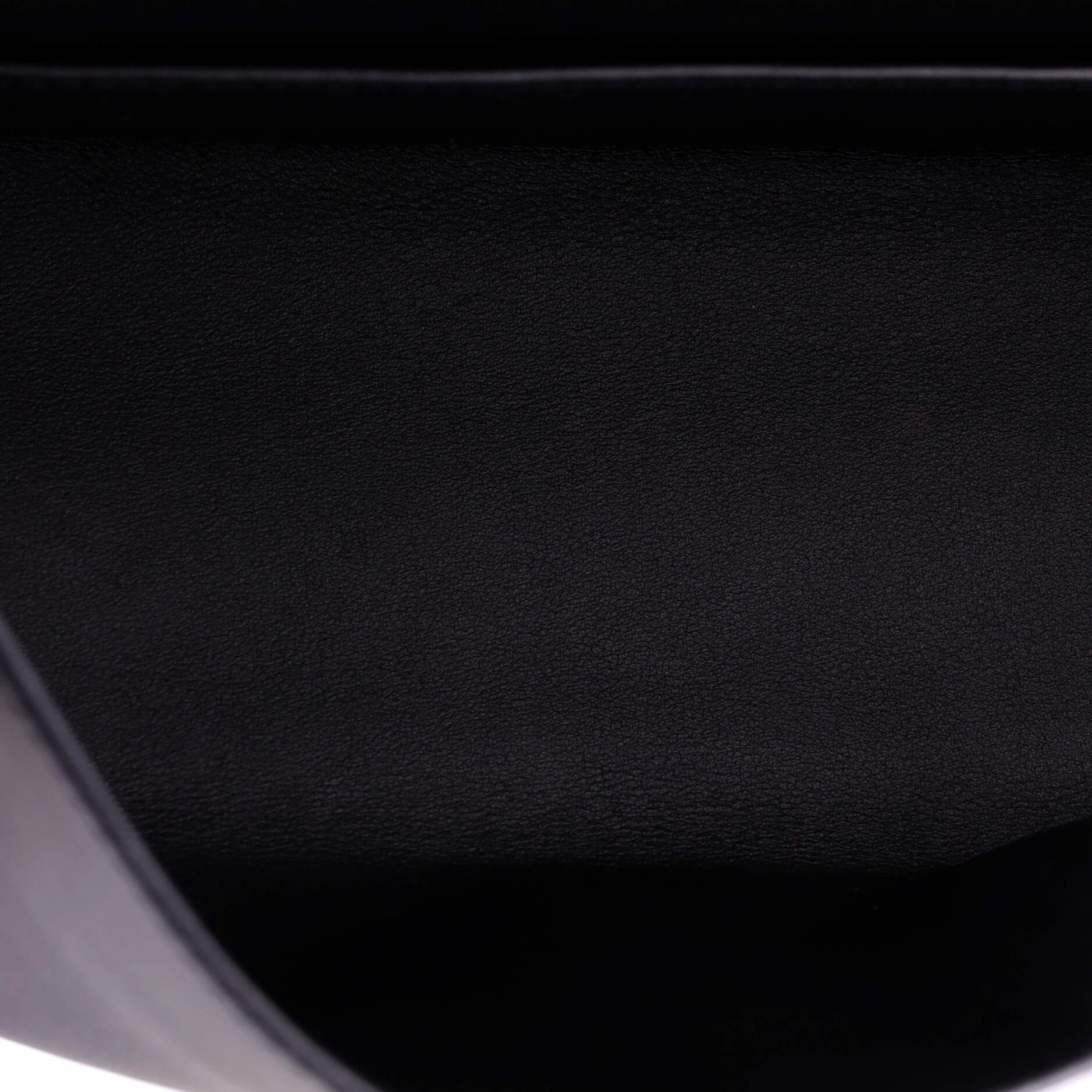 Pre-Owned Hermes Kelly Pochette Swift, Alternate, color, Noir