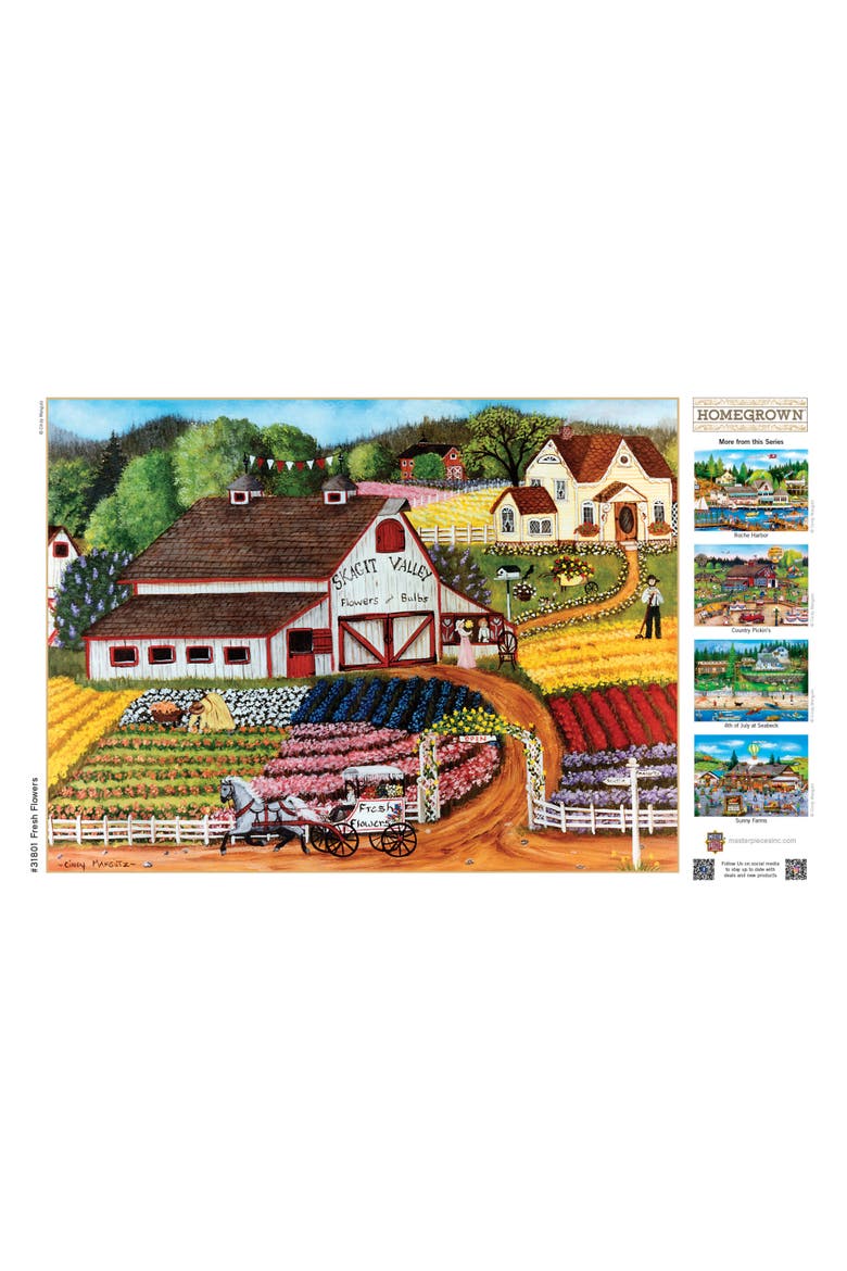 Fresh Flowers 750 Piece Jigsaw Puzzle, Alternate, color, Multicolor