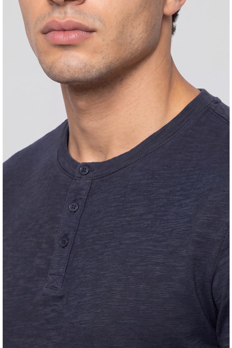 Air Weight Long Sleeve Cotton Henley, Alternate, color, MIDNIGHT