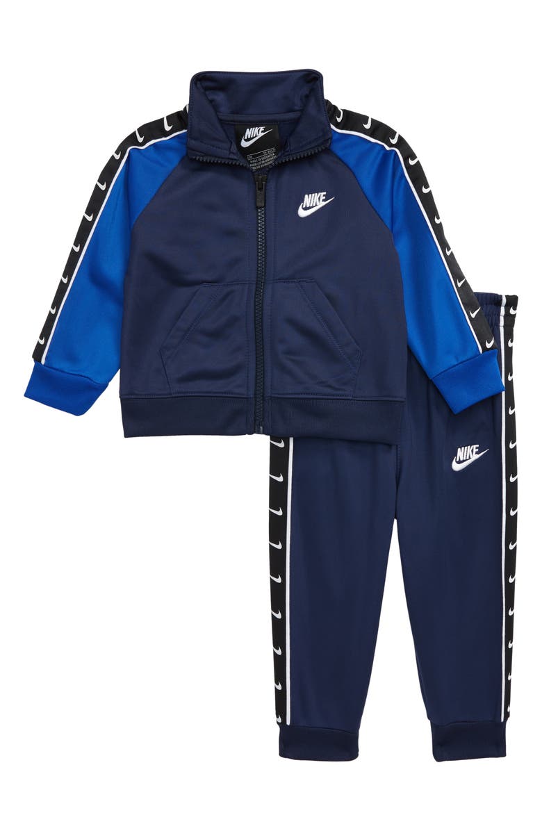 Nike Swoosh Track Jacket & Pants Set, Main, color, Midnight Navy