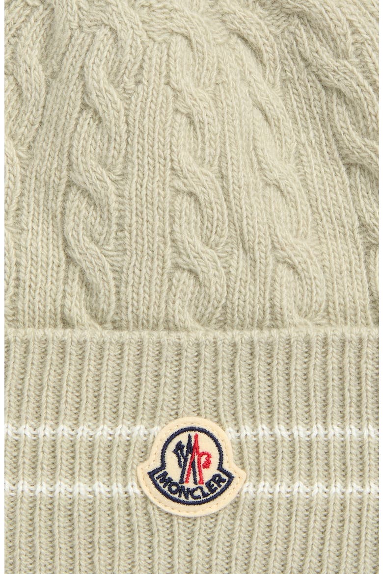 Kids' Cable Knit Virgin Wool Blend Beanie, Alternate, color, MINT