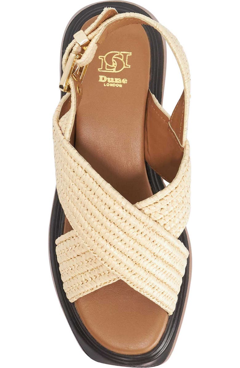 Dune London Lovess Platform Sandal, Alternate, color, Ecru