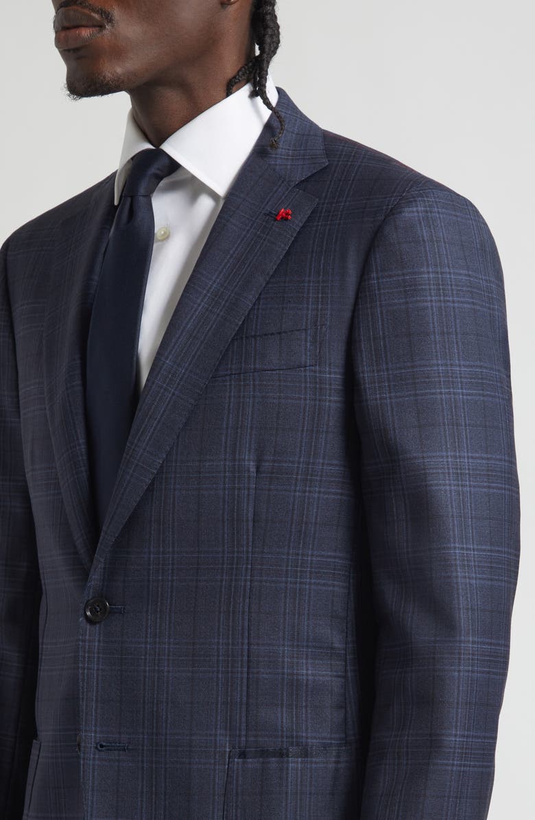 ISAIA Delain Wool Suit, Alternate, color, Blue