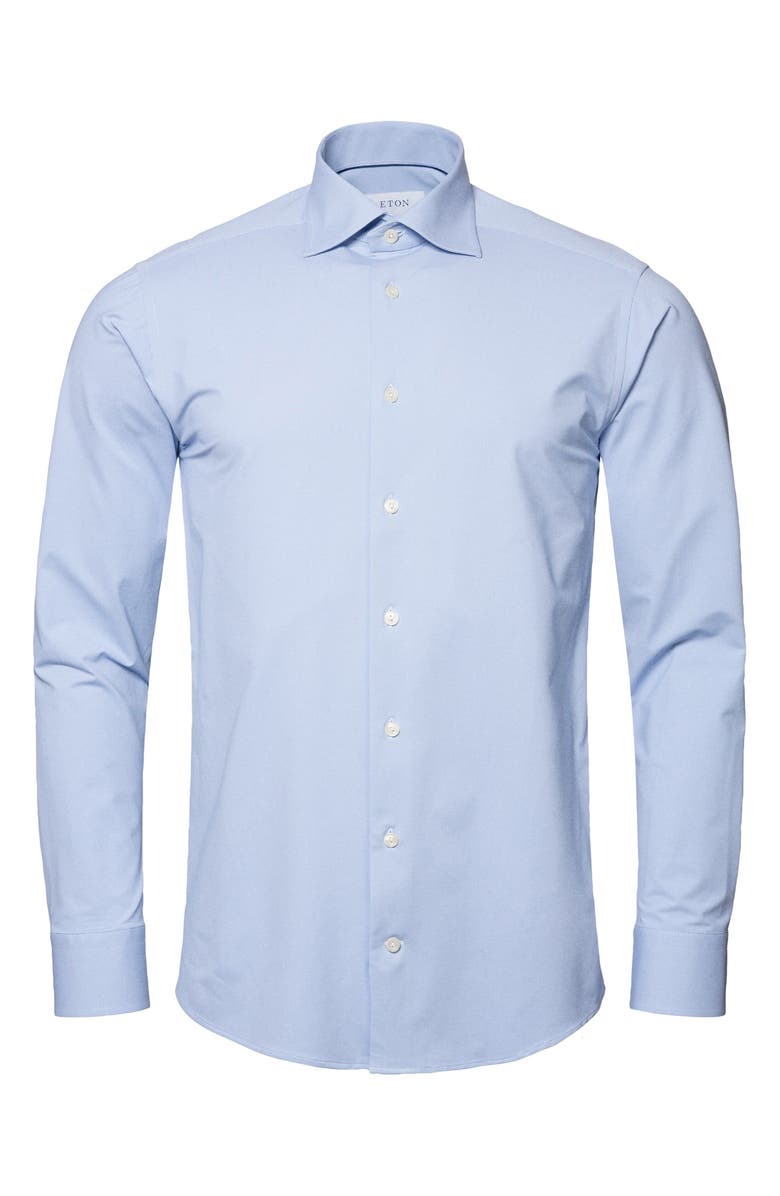 Eton Micro Pattern Four-Way Stretch Dress Shirt, Alternate, color,