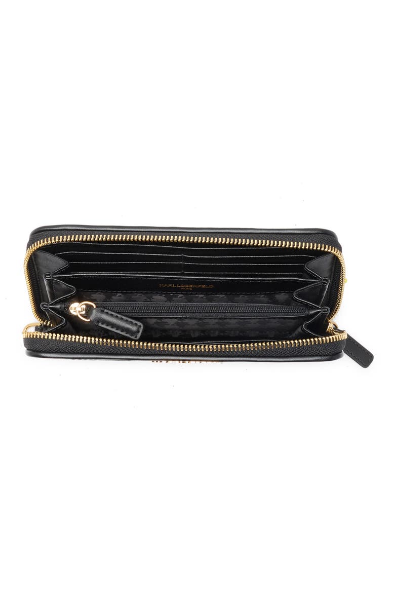 Jaqueline Continental Wallet, Alternate, color, BLACK