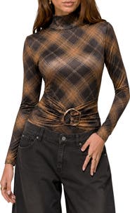 Love By Design Adair Plaid Bodysuit