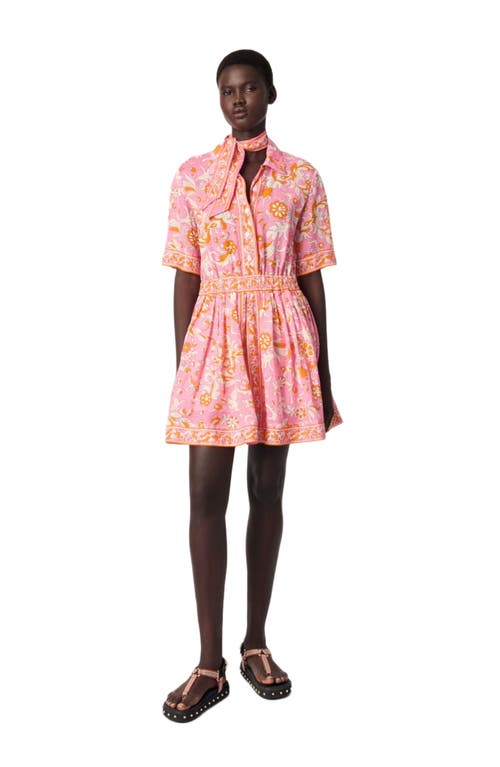MAJE MAJE MINI FLOWING PATTERNED DRESS