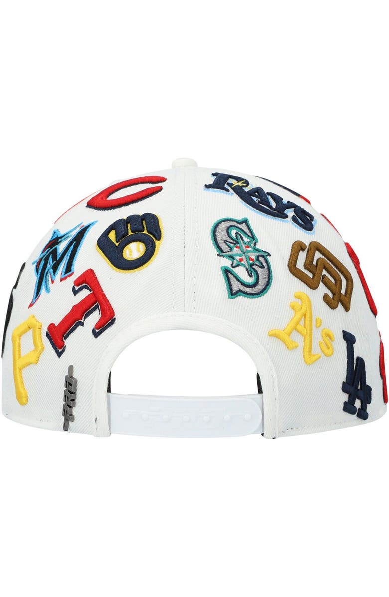 PRO STANDARD Men's Pro Standard White MLB Pro League Wool Snapback Hat, Alternate, color, 