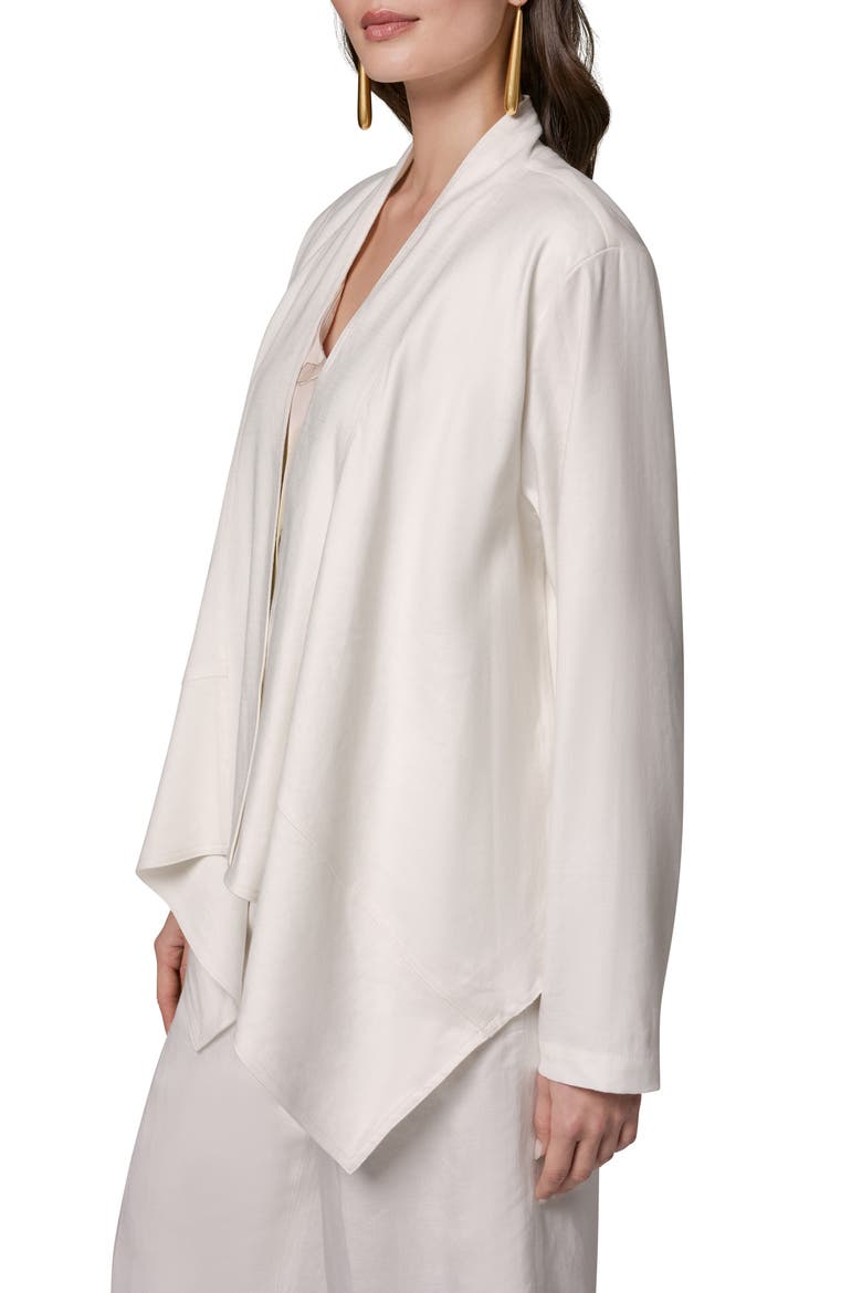 Drape Front Jacket, Alternate, color, CREAM