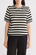 Gemma + Jane Jacquard Stripe Top