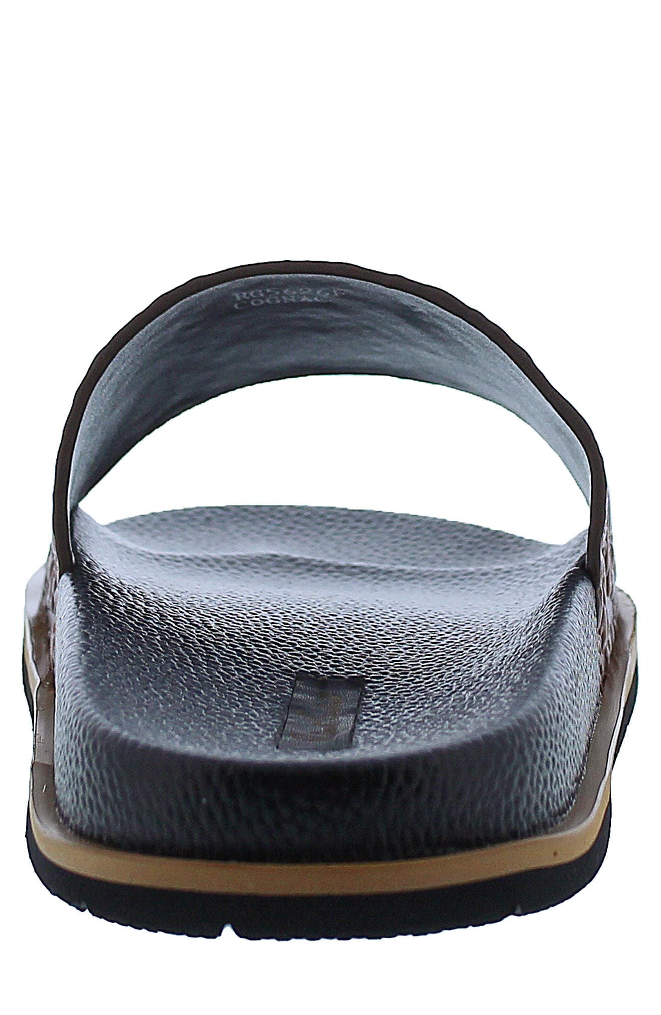 Understory Leather Slide Sandal, Alternate, color, COGNAC