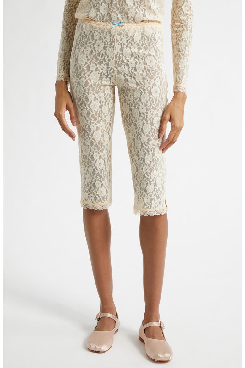 Barlow Lace Capris, Main, color, IVORY