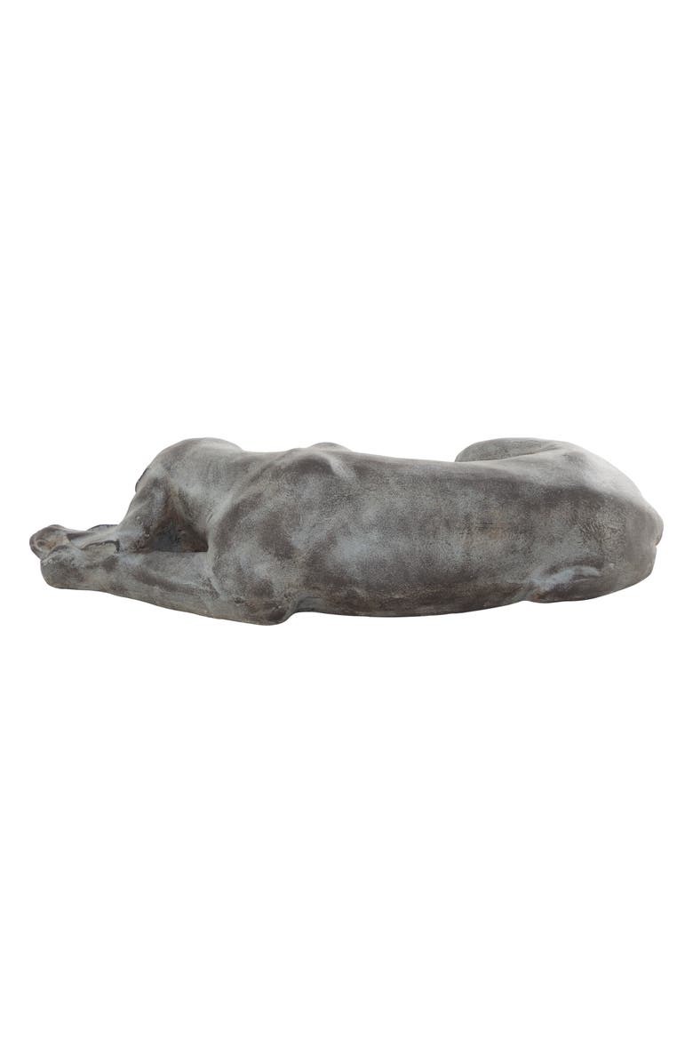 SONOMA SAGE HOME Dark Gray Magnesium Oxide Modern Farmhouse Dog Garden Sculpture, Alternate, color, 