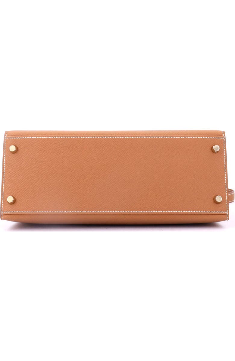 Pre-Owned Hermes Kelly Handbag Brown Epsom with Gold Hardware 28, Alternate, color,