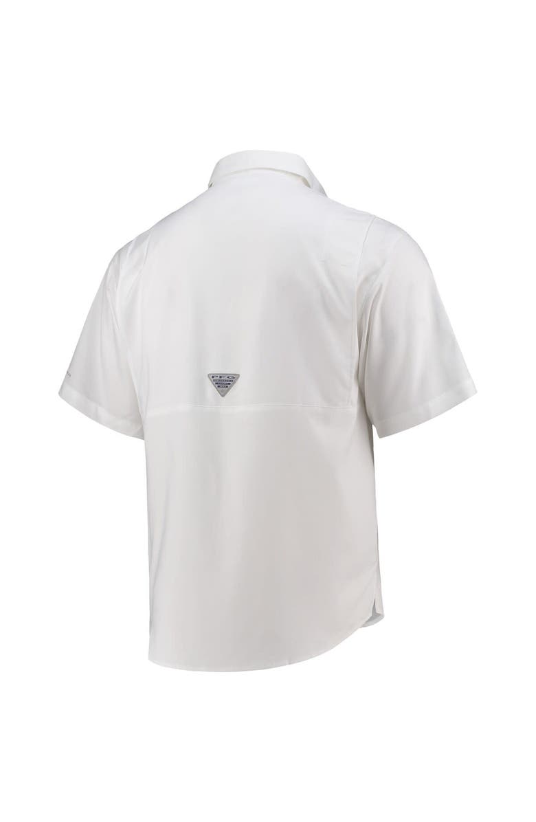 Columbia Men's Columbia White Dallas Cowboys Tamiami Omni-Shade Button-Down Shirt, Alternate, color, White