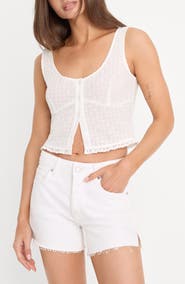 Good American The Eyelet Top