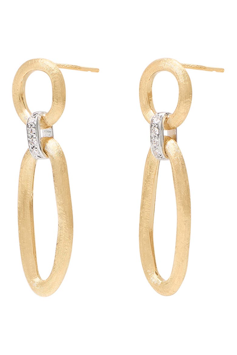 Jaipur Diamond Link Earrings, Alternate, color, YELLOW/ WHITE GOLD