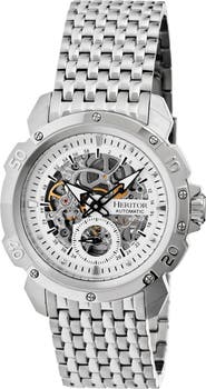 Heritor Automatic Conrad Skeleton Bracelet Watch