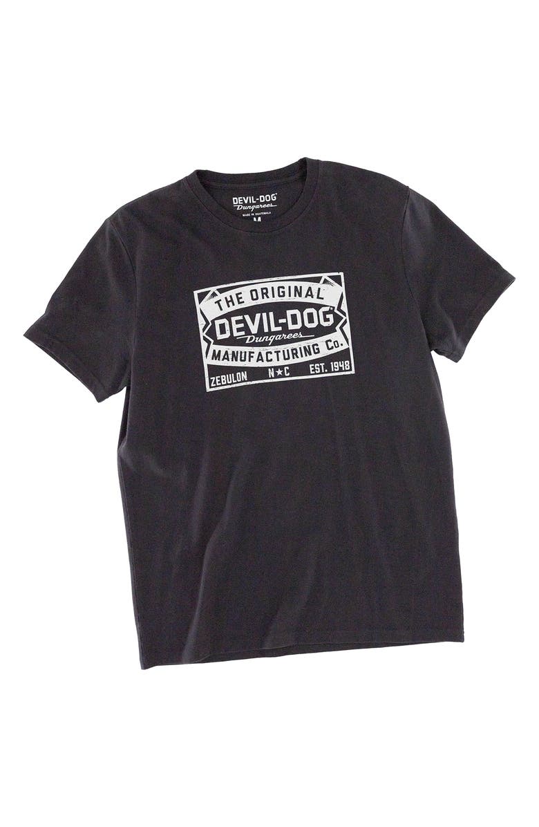 Devil-Dog Dungarees Patch Graphic T-Shirt, Alternate, color, Black