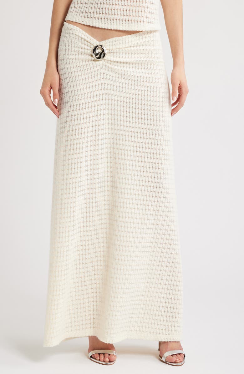 LIONESS In Your Dreams Maxi Skirt, Main, color, Beige