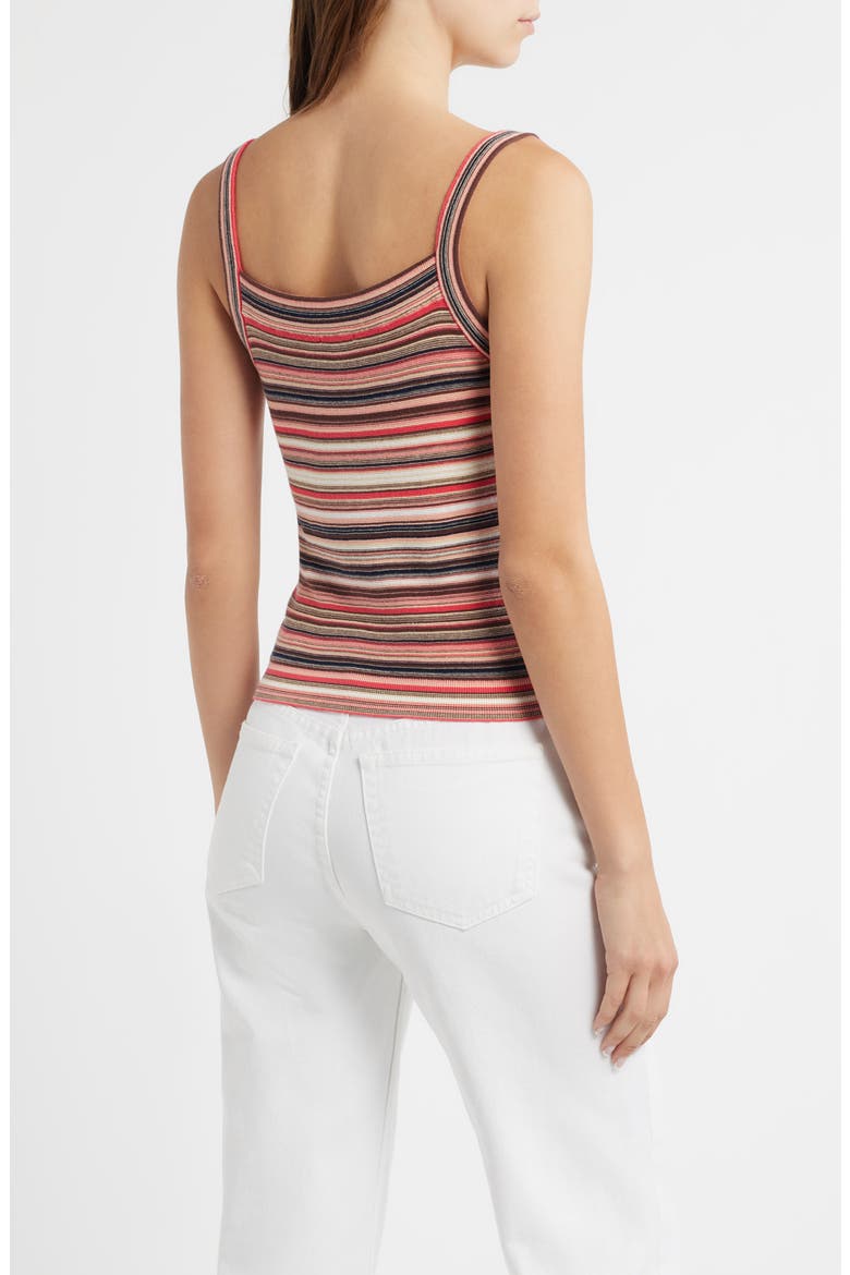 Frannie Stripe Tank, Alternate, color, CORAL ROSE MULTI STRIPE