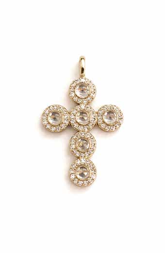 Moissanite Cross Pendant