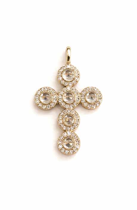 Moissanite Cross Pendant