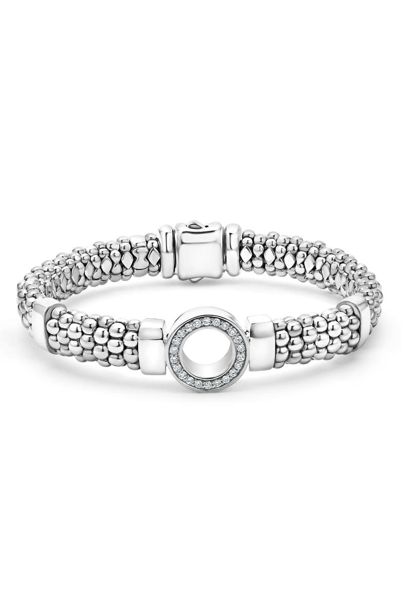LAGOS Caviar Spark Diamond Rope Bracelet, Main, color,