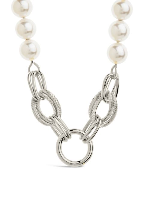 Ivanna Faux Pearl Chain Necklace